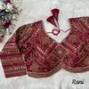Rk Blouse Georgette Embroidery Work Wedding Wear Blouse Wholesale Market In Surat
